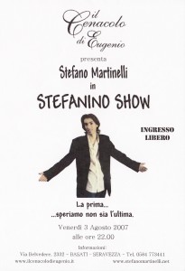 Stefanino-Show-La-prima-205x300 3 Agosto 2012 - 5 anni fa il primo spettacolo